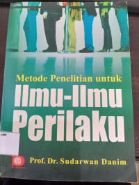 Metode Penelitian untuk ilmu-ilmu perilaku