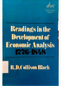 Readings In the Defelopment of Econimic Analysis 1776-1848