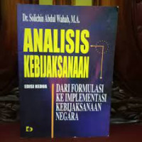 Analisis Kebijaksanaan