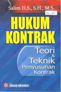 Hukum Kontrak Teori & Teknik Penyusunan Kontrak