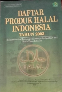 Daftar Produk Halal Indonesia Tahun 2003